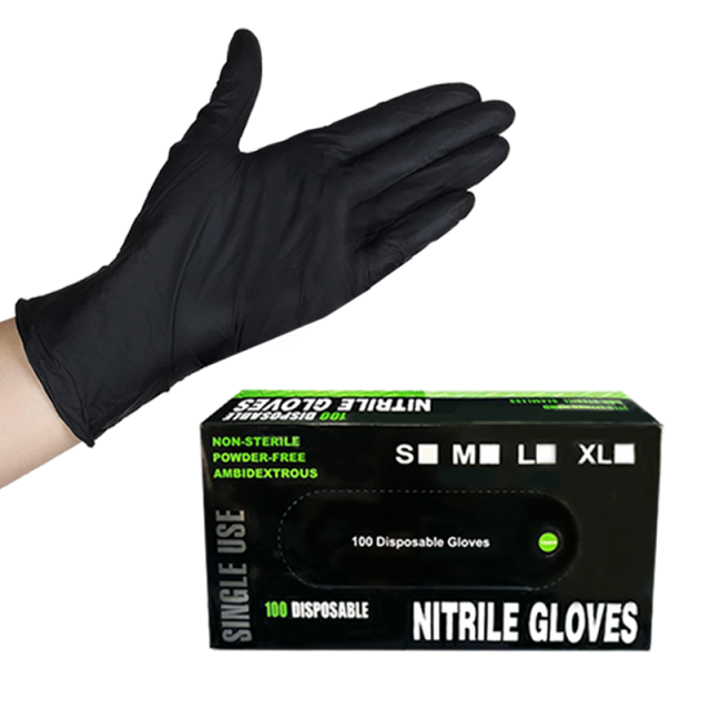 black nitrile gloves uk​

